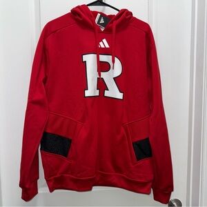 NWT Adidas Rutgers University Scarlet Knights Hoodie